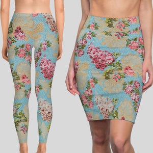 Zenny Bottoms -Chintzy flowers Leggings and Skirts