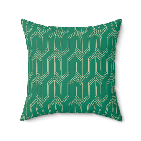 ART DECO GREEN - Square Pillow