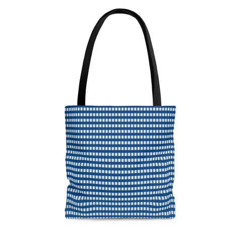 BLUE GINGHAM - Tote Bag