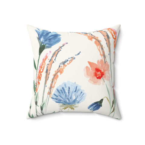 BLUE WILDFLOWERS - Square Pillow