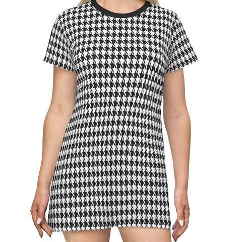 CLASSIC HOUNDSTOOTH - T-Shirt Dress
