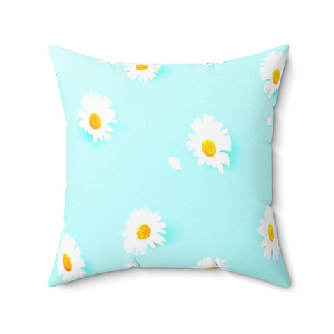 DAISIES & BLUE - Square Pillow