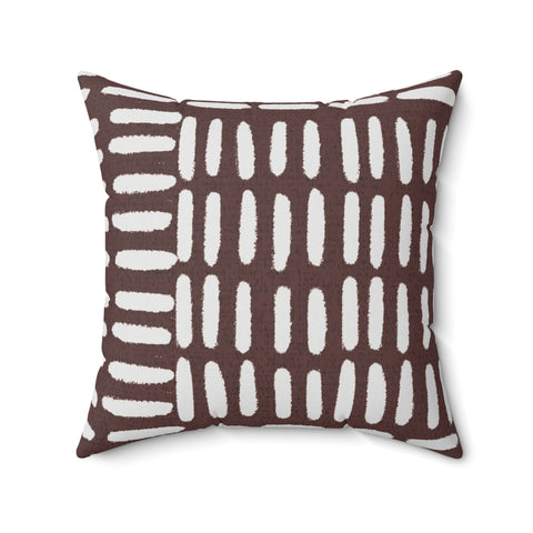 LINES & CHOCOLATE - Square Pillow