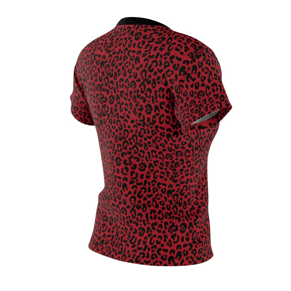 Leopard Print Black & Red - Tee