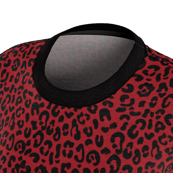 Leopard Print Black & Red - Tee