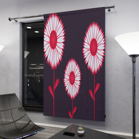 POP FLOWERS - BLACKOUT Window Curtain