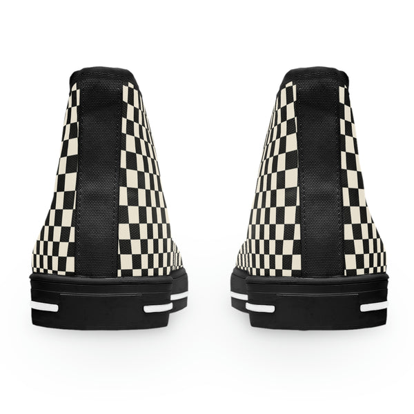 RACER CHECK BB - Women's High Top Sneakers Black Sole