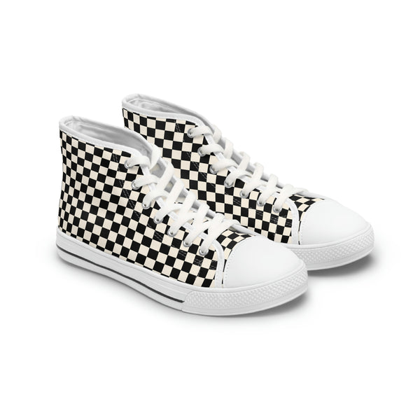 RACER CHECK BB - Women's High Top Sneakers White Sole