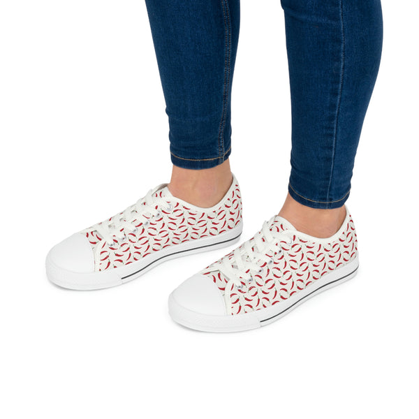 RED HOT CHILI - Women's Low Top Sneakers White Sole