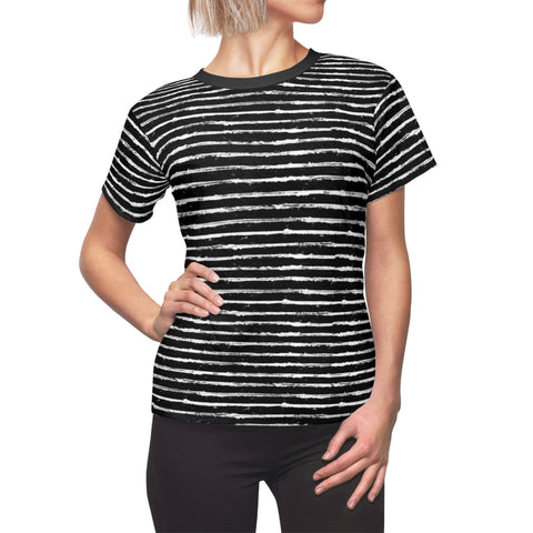 SCRATCHED STRIPE - BLACK & WHITE - Tee