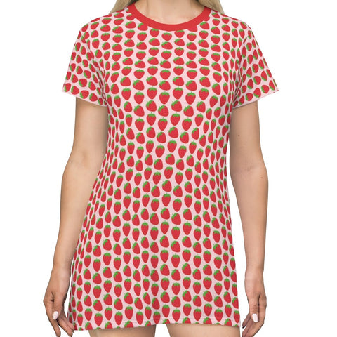 STRAWBERRY PARFECT - T-Shirt Dress