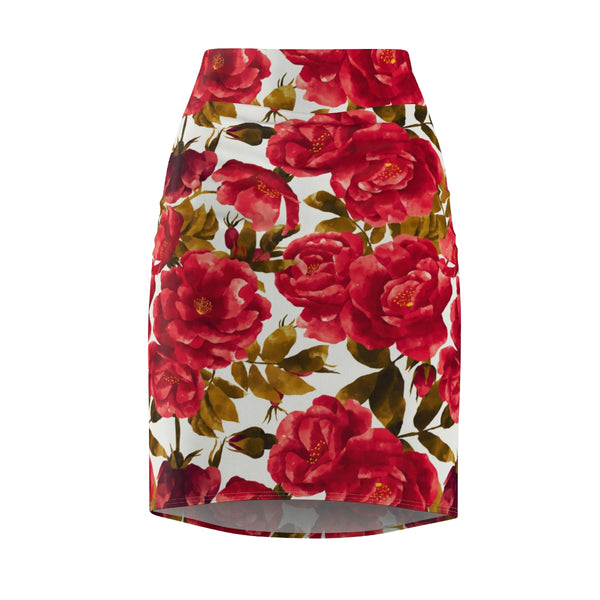 VINTAGE ROSES - Pencil Skirt