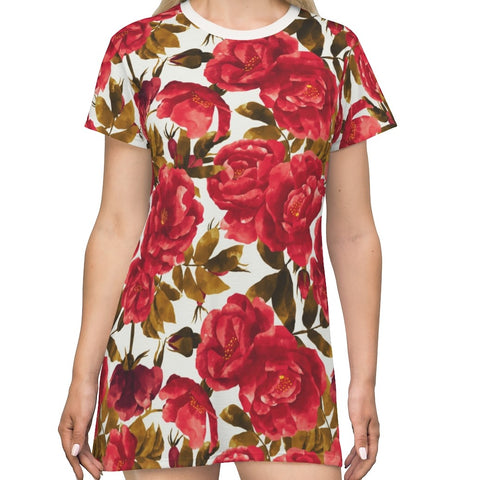 VINTAGE ROSES - T-Shirt Dress