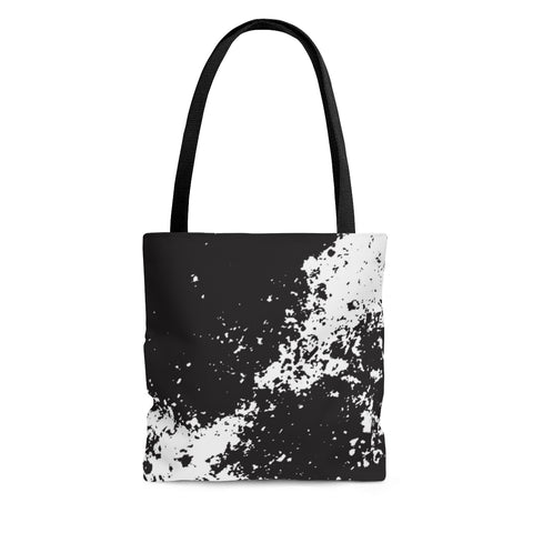 WHITE SPLASH & BLACK - Tote Bag