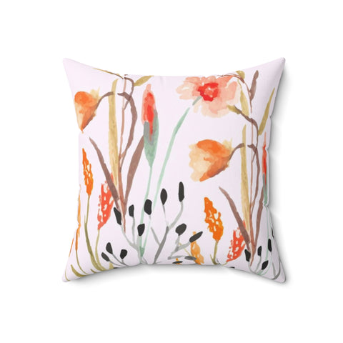 WOODSY BLOOMS - Square Pillow