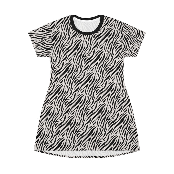 ZEBRA BB - BLACK & WHITE - T-Shirt Dress