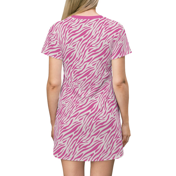 ZEBRA PINK - T-Shirt Dress