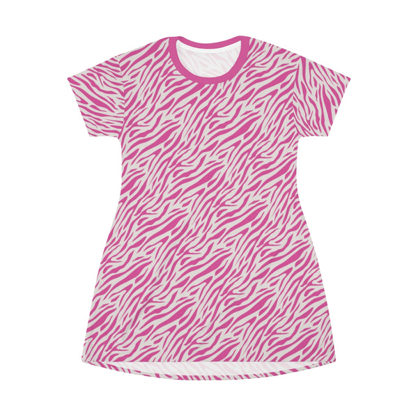 ZEBRA PINK - T-Shirt Dress