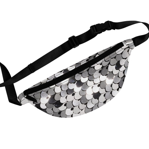 SHINY SILVER SEQUIN PRINT - Fanny Pack