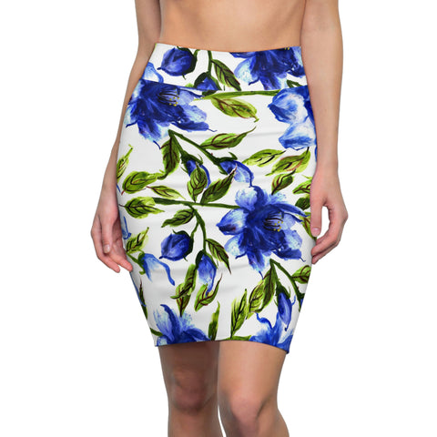 FLORAL ROYALE - Pencil Skirt