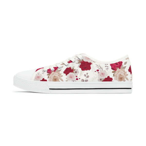 FLORAL SANDY ROSES - Women's Low Top Sneakers