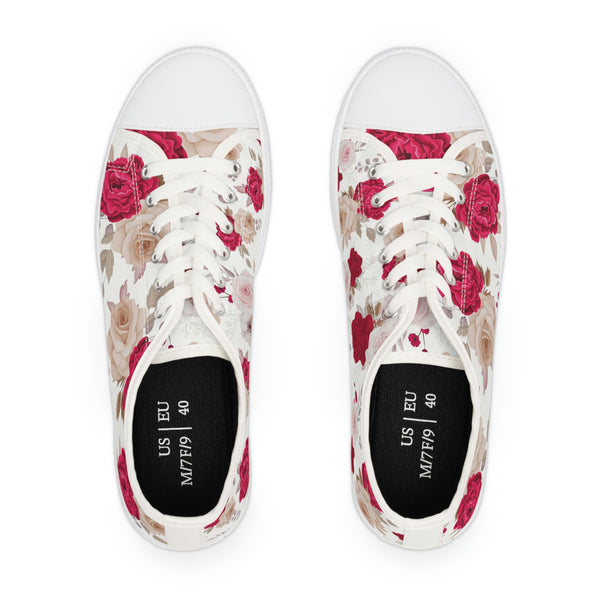 FLORAL SANDY ROSES - Women's Low Top Sneakers