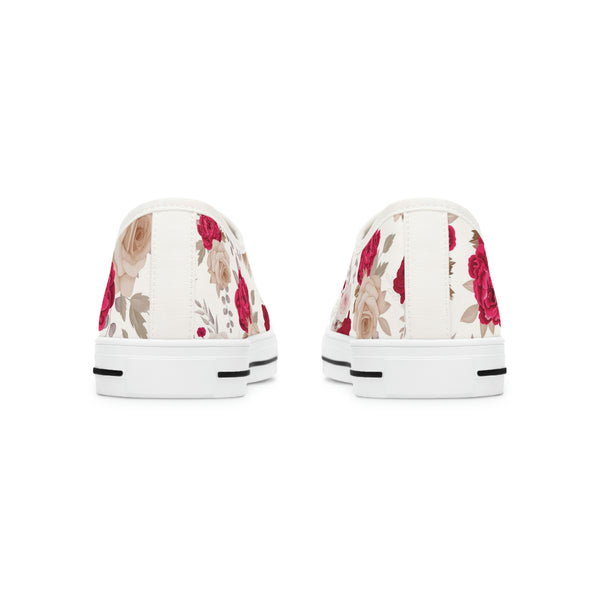 FLORAL SANDY ROSES - Women's Low Top Sneakers