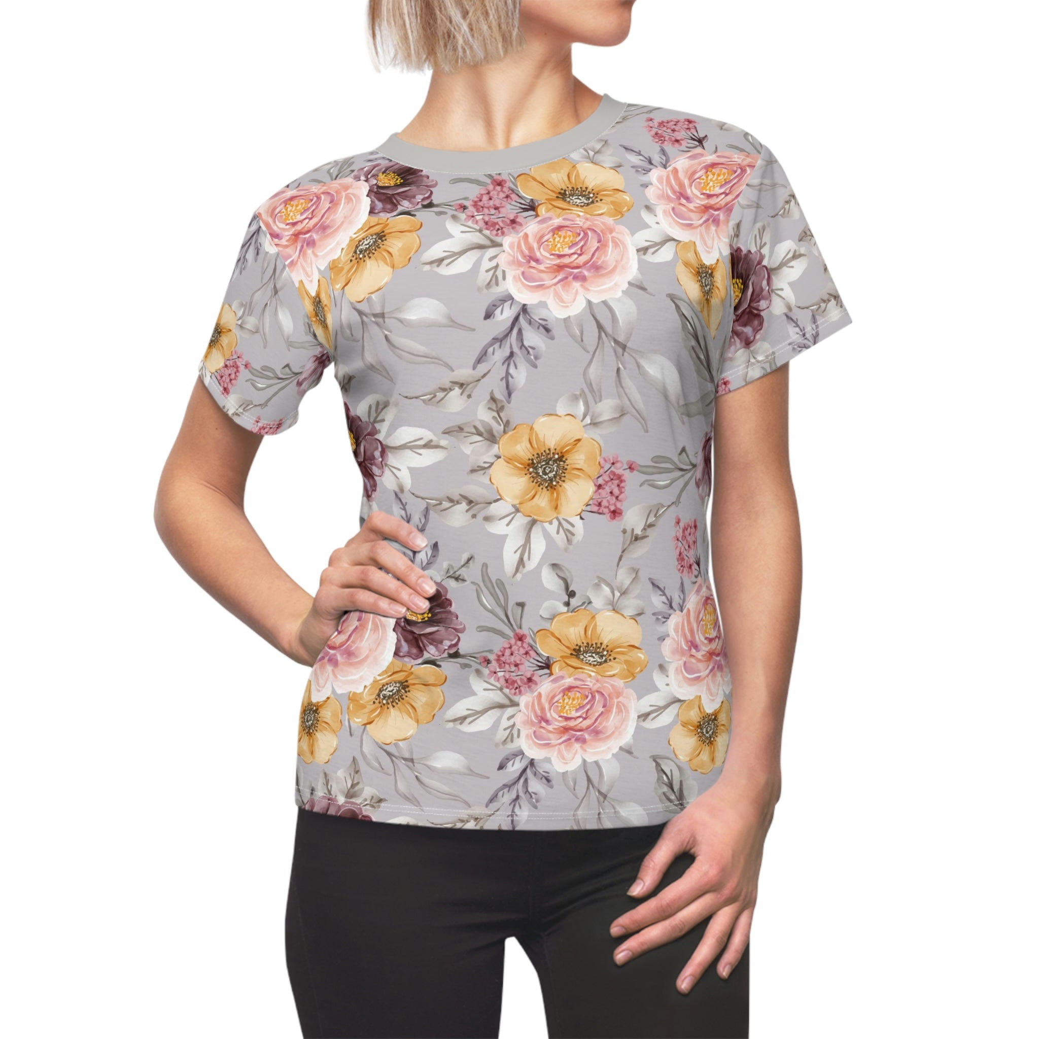 FLORAL VINTAGE SILVER - Tee