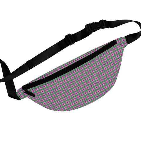 HOT PINK & GREEN PLAID - Fanny Pack