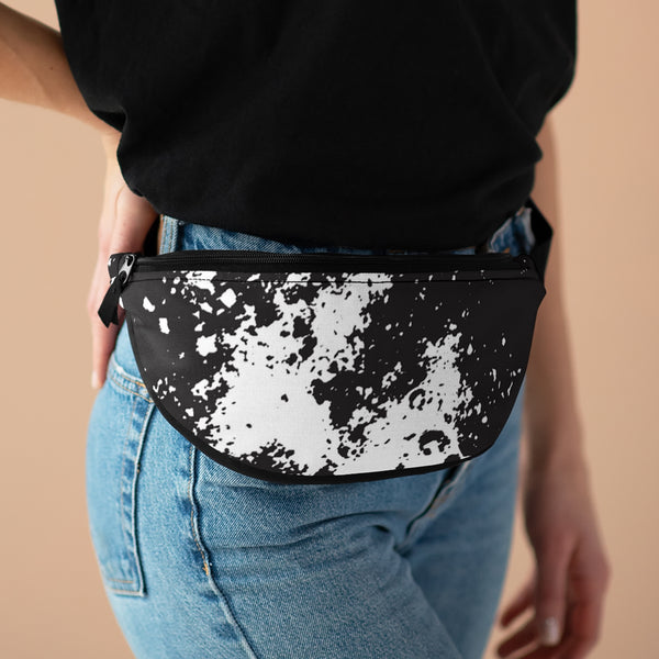 WHITE SPLASH & BLACK - Fanny Pack