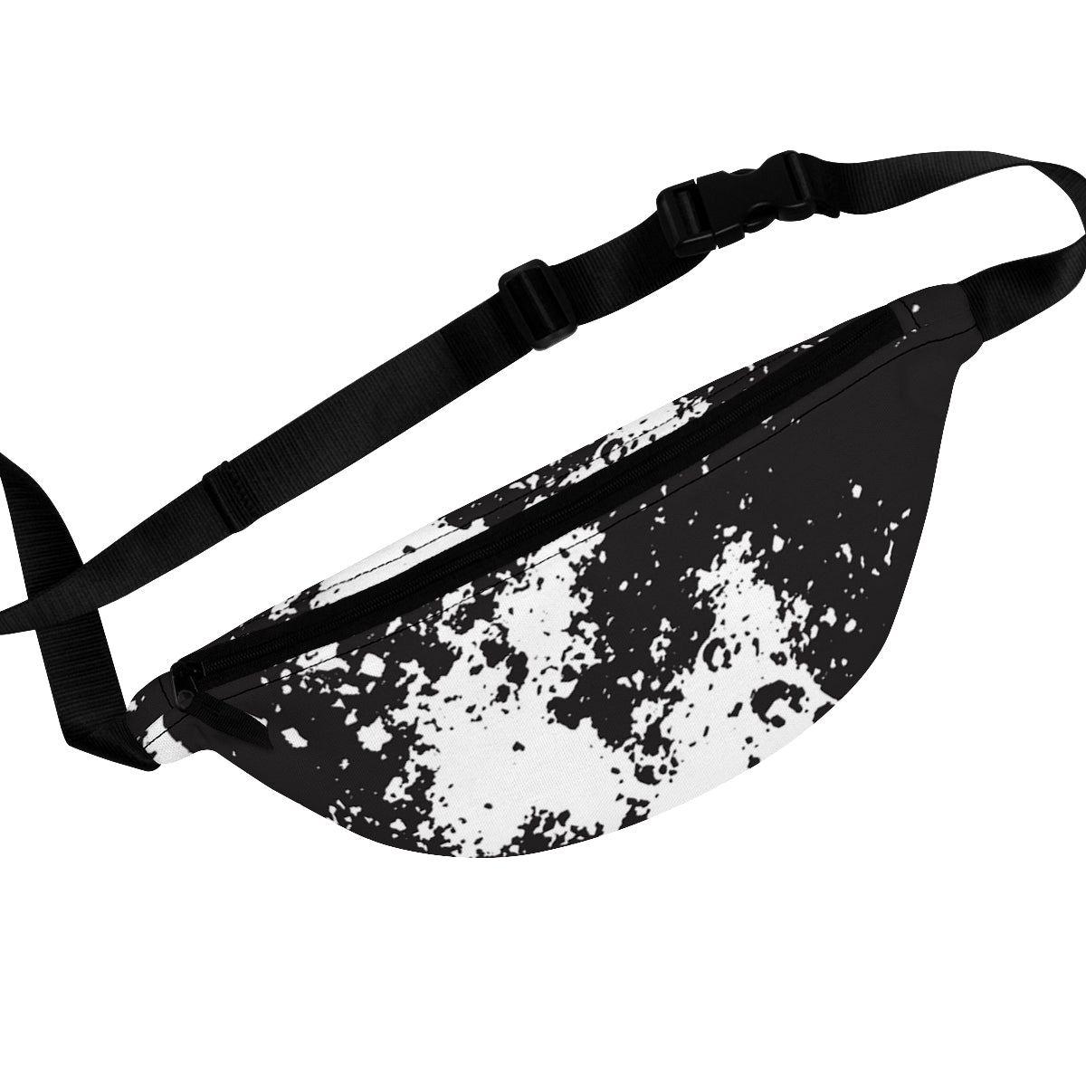 WHITE SPLASH & BLACK - Fanny Pack