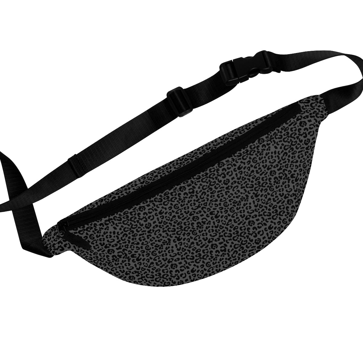 LEOPARD BLACK & DARK GRAY - Fanny Pack