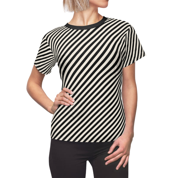 BB STRIPED - BLACK & CREAM - Tee