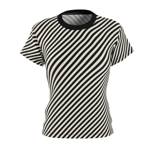 BB STRIPED - BLACK & CREAM - Tee