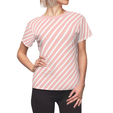 BB STRIPED - PINK & WHITE - Tee