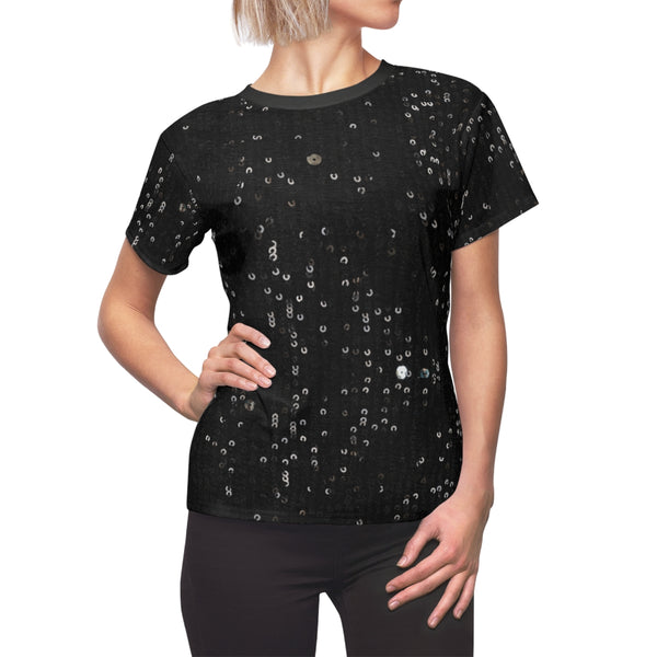 BLACK SEQUIN PRINT - Tee