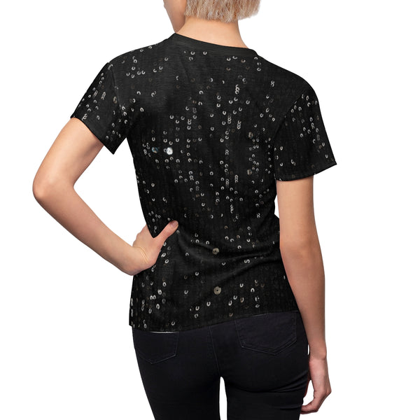 BLACK SEQUIN PRINT - Tee