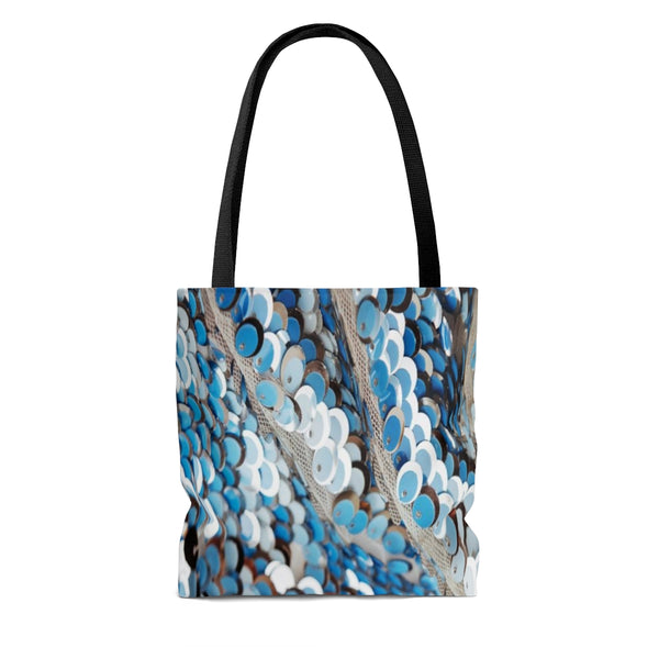 BLUE WAVE SEQUIN PRINT - Tote Bag