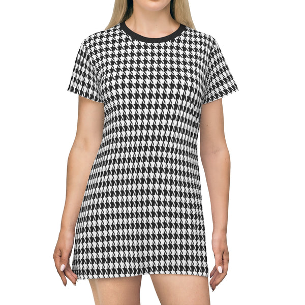 CLASSIC HOUNDSTOOTH - T-Shirt Dress