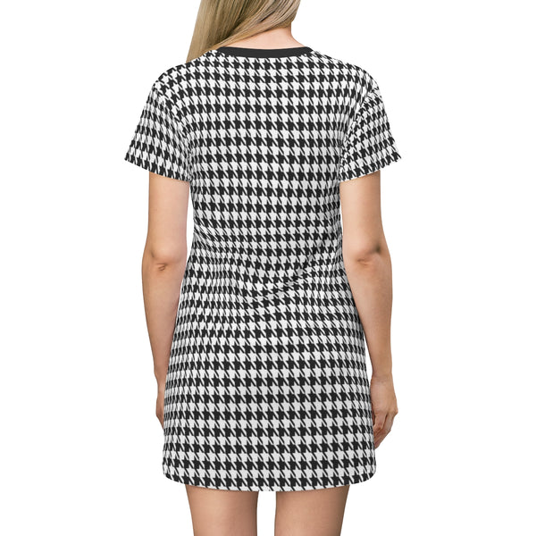 CLASSIC HOUNDSTOOTH - T-Shirt Dress