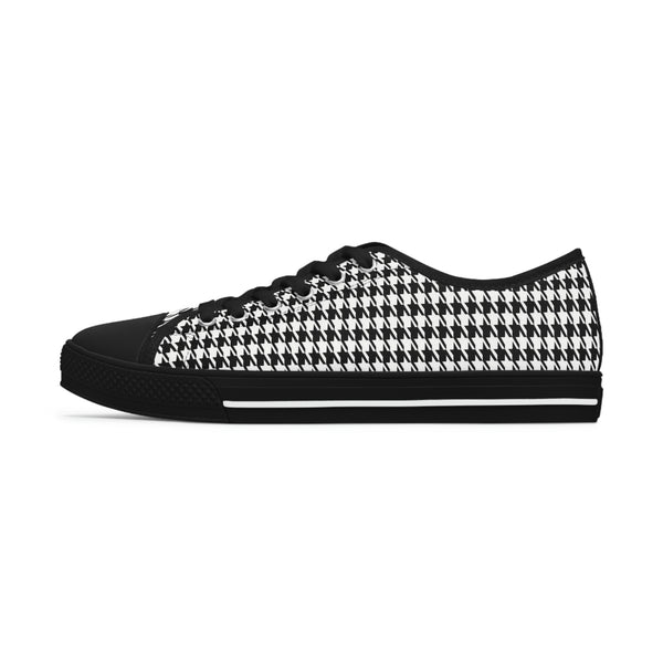 CLASSIC HOUNDSTOOTH - Women's Low Top Sneakers Black sole