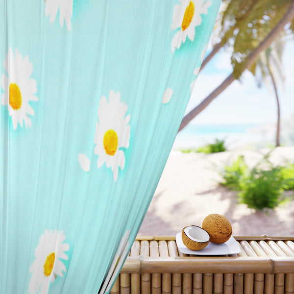 DAISIES & BLUE - BLACKOUT Window Curtain