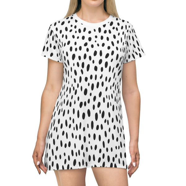 DALMATIAN & WHITE - T-Shirt Dress