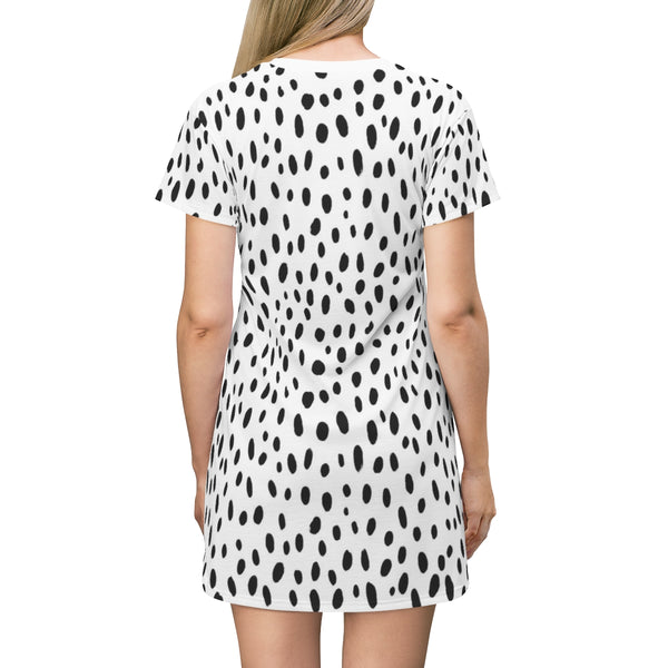 DALMATIAN & WHITE - T-Shirt Dress