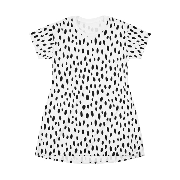 DALMATIAN & WHITE - T-Shirt Dress