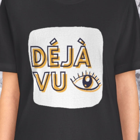 DÉJÀ VU DARK GRAY TSHIRT UNISEX JERSEY