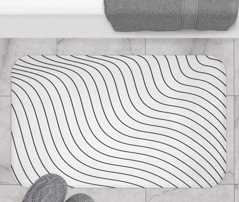 DIAGONAL STRIPES - BATH MAT