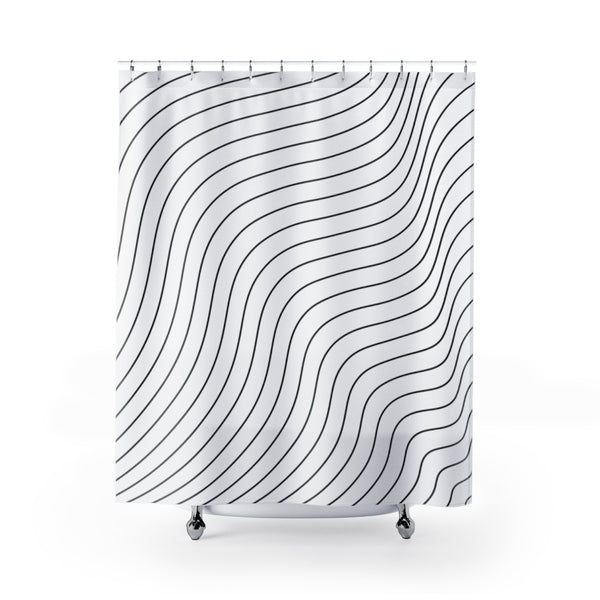 DIAGONAL STRIPES - SHOWER CURTAIN