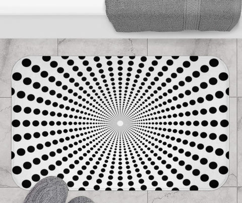 DOTTED TUNNEL ILLUSION - BATH MAT