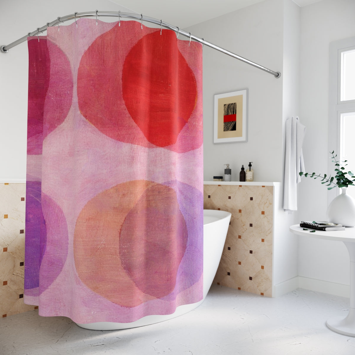 DOUBLE VISION DOTS - SHOWER CURTAIN